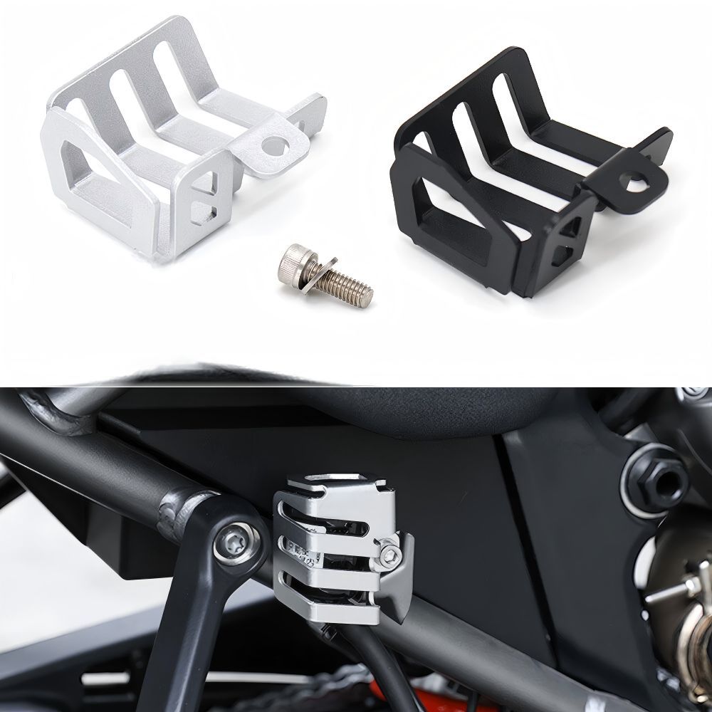 【送料無料】ハーレー(Harley) Pan America1250 S用リアブレーキリザーバーカバー アルミ製ブラック/シルバー 耐衝撃・防錆・軽量・高剛性・耐候性・簡単取付 ドレスアップ効果抜群
