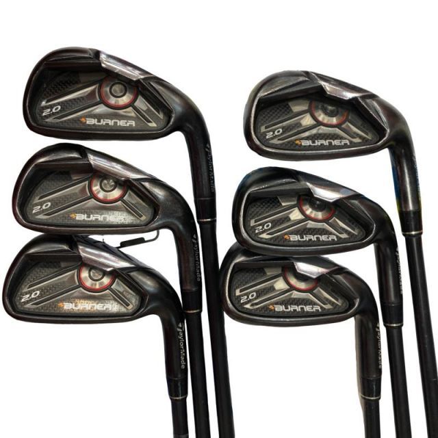 【中古】 テーラーメイド BURNER 2.0 6S USA アイアンセット IR BURNER 2.0 SUPERFAST 65 (フレックスR) メンズ 男性用 右利き 右用 Cランク ゴルフクラブ