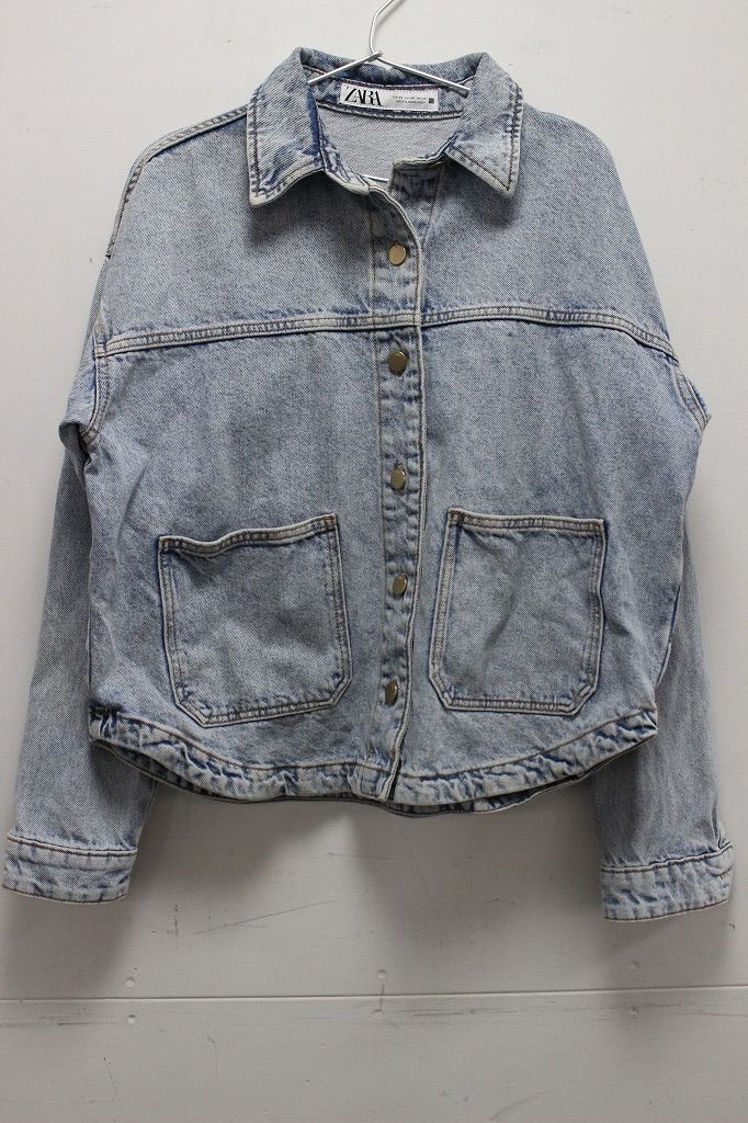 ZARA ザラ オーバーサイズ コットン デニムジャケット サイズXS 5-N126