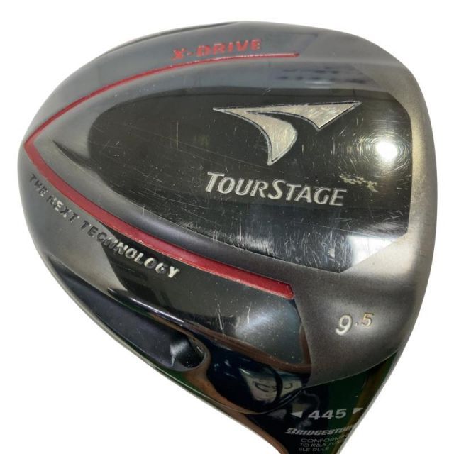 【中古】 ブリヂストン TOURSTAGE X-DRIVE 445 9.5° ドライバー DR TOUR DESIGN B07-05 (フレックスS) メンズ 男性用 右利き 右用 Cランク ゴルフクラブ