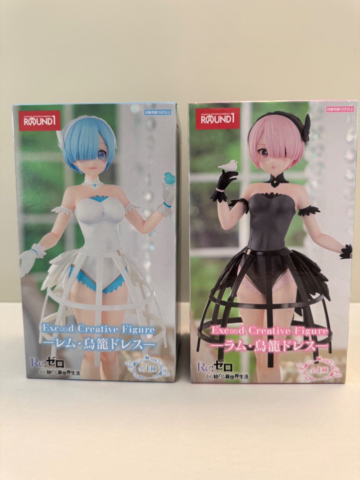 リゼロ　フィギュア　レム　烏籠ドレス　20体セット　ラウンドワン限定 セット販売】Re:ゼロ レムラム 鳥籠ドレス ラウンドワン限定フィギュア