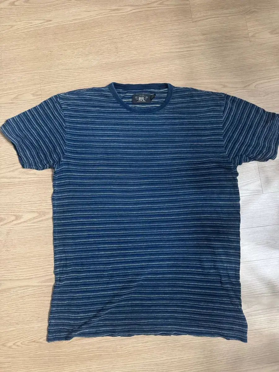 RRL インディゴ ストライプ Tシャツ L