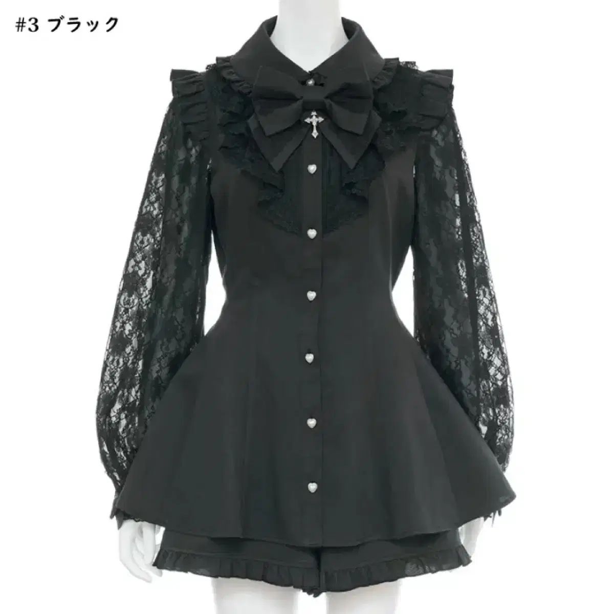 シークレットハニー シークレットハニー ラッフル 袖 レース 長袖 セット SET