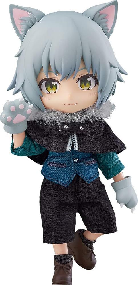 新品未開封 ねんどろいどどーる 狼くん アッシュ ノンスケール プラスチック製 塗装済み可動フィギュア 再販分
