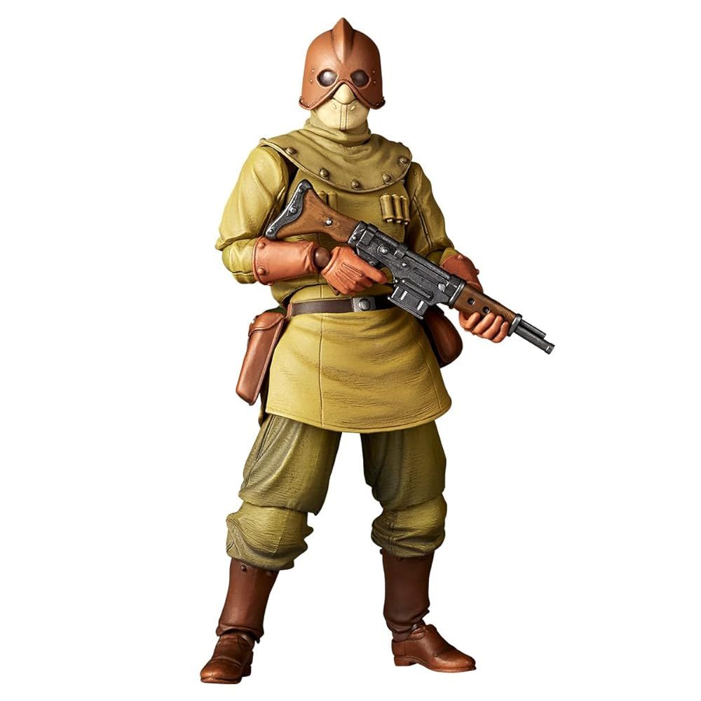 新品未開封 海洋堂 タケヤ式自在置物 風の谷のナウシカ トルメキアコマンド兵 全高約150mm ノンスケール PVC&ABS製 塗装済み 可動フィギュア