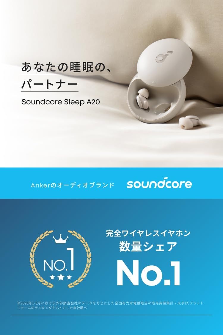 Anker Soundcore Sleep A20 （ワイヤレスイヤホン Bluetooth 5.3