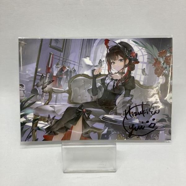 【中古】直筆サイン付きポストカード 緋月ゆい 2026誕生日グッズ＆ボイス 未開封品 ネオポルテ[97]