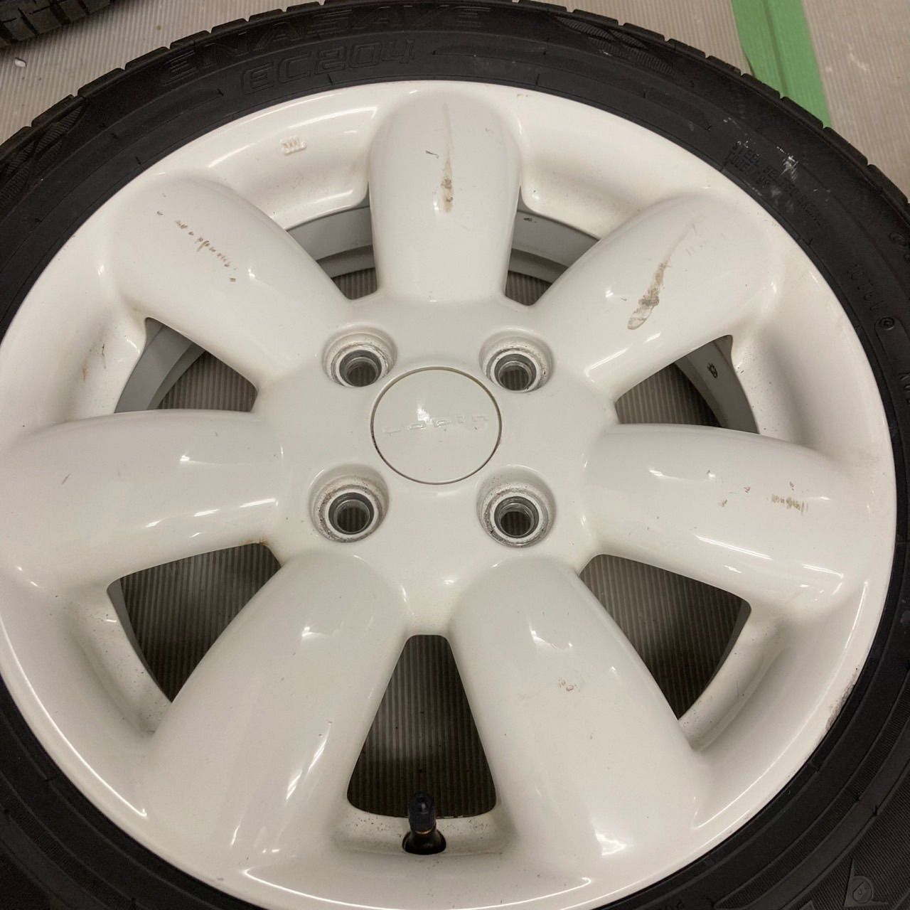 スズキ ラパン 純正 14インチ 4.5j +45 PCD100 ダンロップ エナセーブ