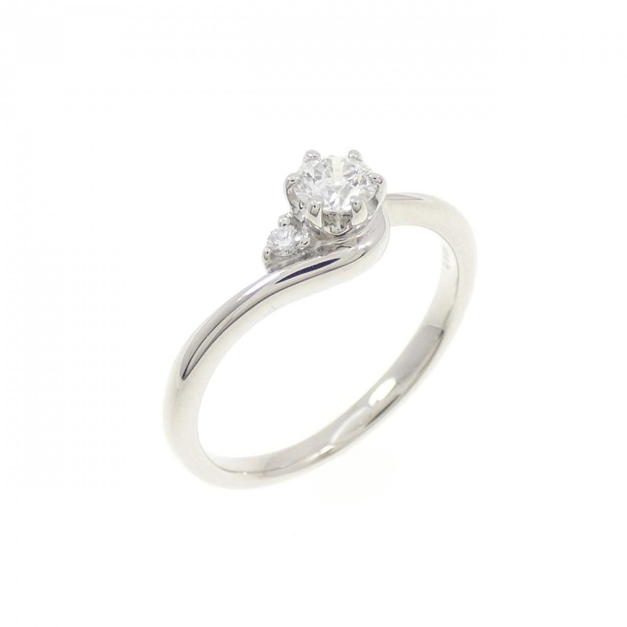 PT900 ダイヤモンド ピンキー リング 0.140CT
