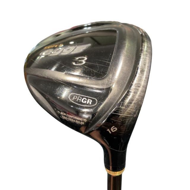 【中古】 プロギア SUPER egg(2017) 3W フェアウェイウッド FW eggオリジナルカーボン (フレックスR) メンズ 男性用 右利き 右用 Cランク ゴルフクラブ