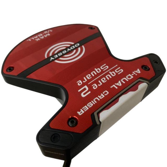 【中古】 オデッセイ Ai-DUAL SQUARE 2 SQUARE MAX 1/2-BALL CRUISER 38インチ パター PT STROKE LAB 140 スチール (フレックスその他) メンズ 男性用 右利き 右用 Bランク ゴルフクラブ