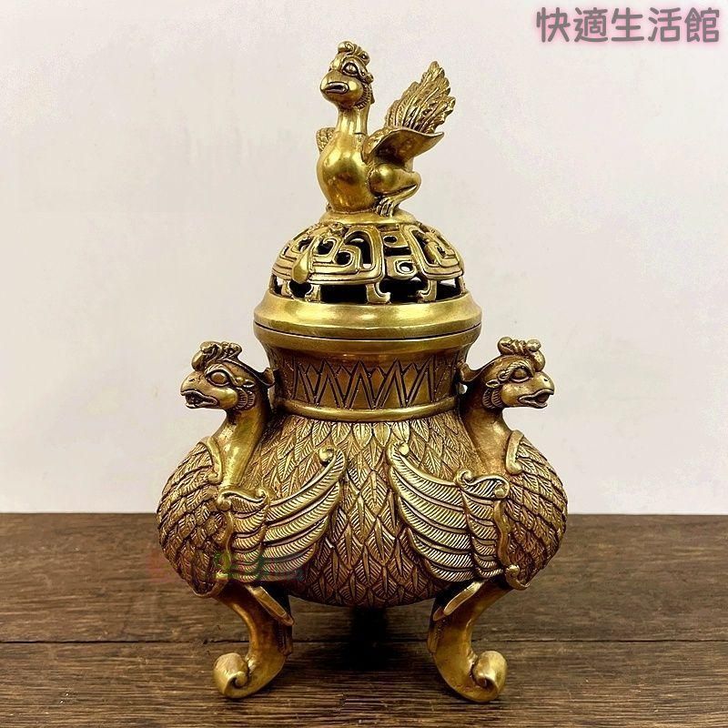 銅器 香炉 三足鳳凰香炉 香薫炉 香道具 装飾品 工芸品 置物 銅器 香炉 三足鳳凰香炉 香薫炉 香道具 装飾品 工芸品 置物zw519zw519