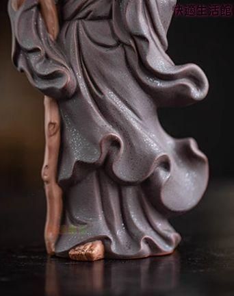 禅意 陶磁 茶道 装飾品 達磨祖師茶寵 茶室茶卓面人 置物zw519zw519