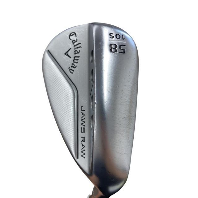 【中古】 キャロウェイ JAWS RAW クロムメッキ 58°/10°S ウェッジ WG Dynamic Gold (フレックスS) メンズ 男性用 右利き 右用 Cランク ゴルフクラブ