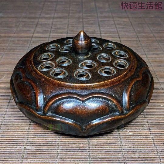 蓮華香炉 銅香炉 茶道具 香道具 仏具 工芸品 置物zw519zw519