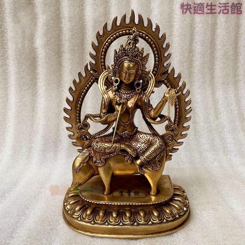 仏教美術 騎猪仏母菩薩 魔利支天護法仏像 銅製 仏像 彫刻 置物 開運 風水zw519zw519