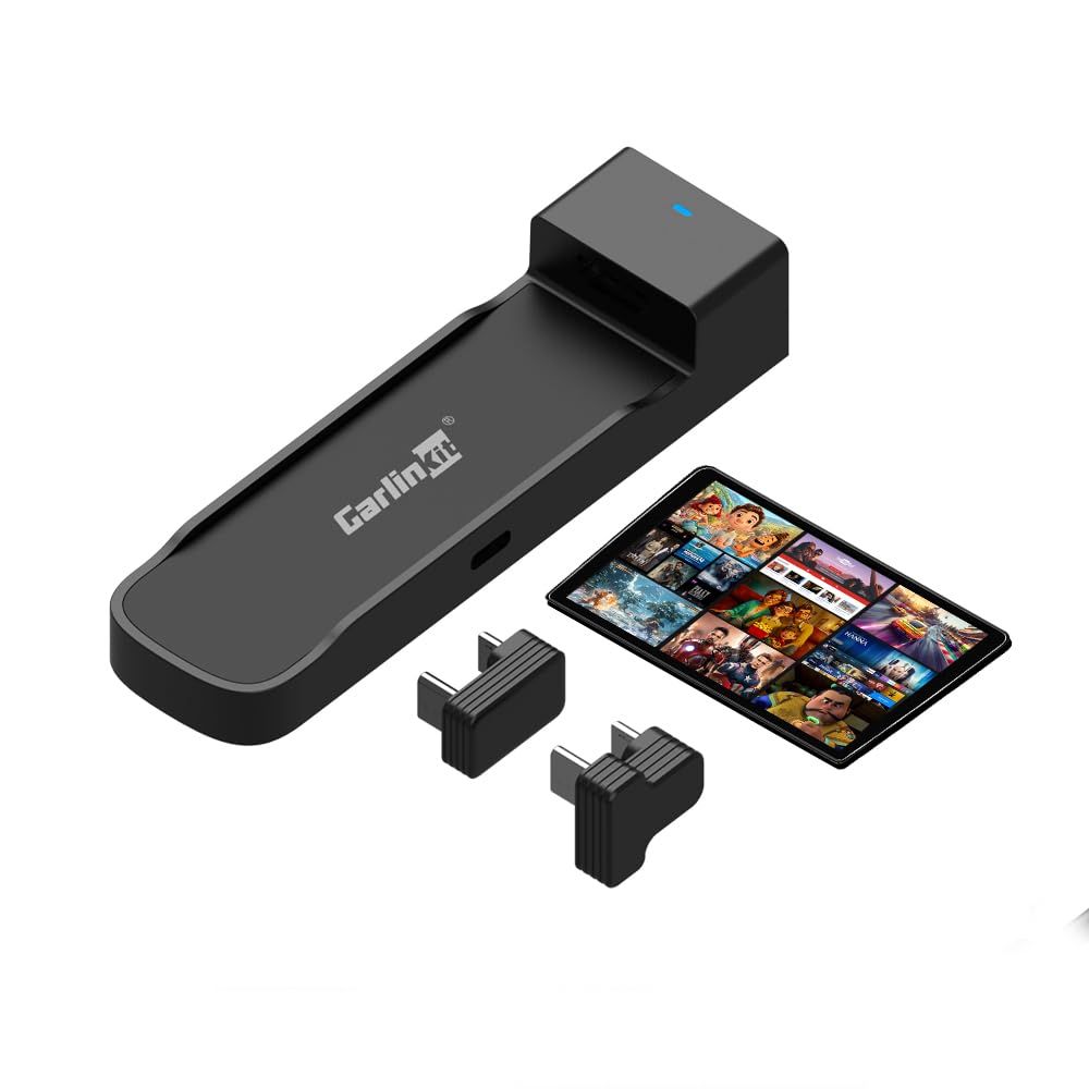 CarlinKit FireDrive Link Pro Fire TV Stick-HDMIアダプター ワイヤレスCarPlayAndroid Auto TV スティック専用設計 Youtube/Netflix等のアプリに対応動画再生 2K画質 O ...