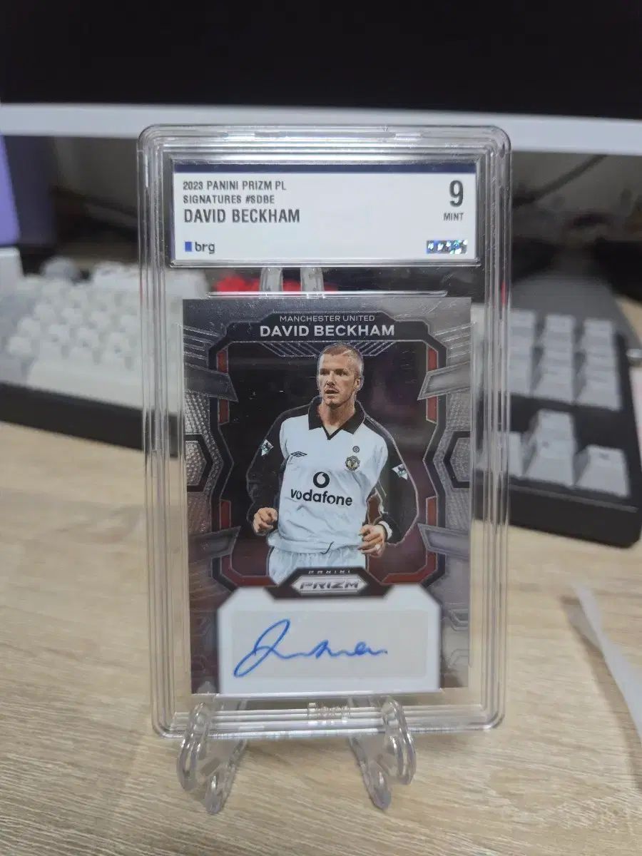 2023 Panini パニーニ プリズム プレミアリーグ ベッカム マンチェスター・ユナイテッドFC オート BRG 9点