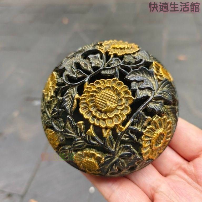 銅器 透かし彫り香炉 花開纏枝檀香炉 香道具 工芸品 美術品 置物zw519zw519