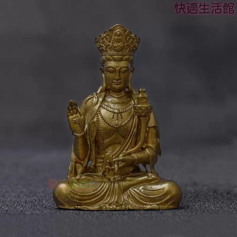 仏教美術 仏像 天冠弥勒菩薩仏像 小仏像 銅製 銅器zw519zw519