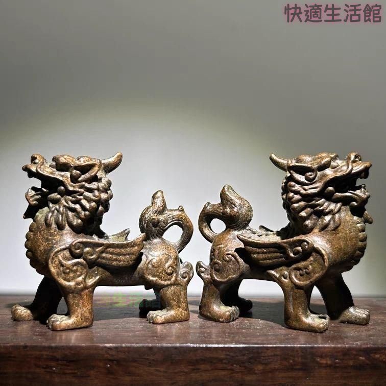 銅 細工 茶道具 茶寵 麒麟 鎮宅 辟邪 開運風水 招財 置物 銅製zw519zw519 4,224円