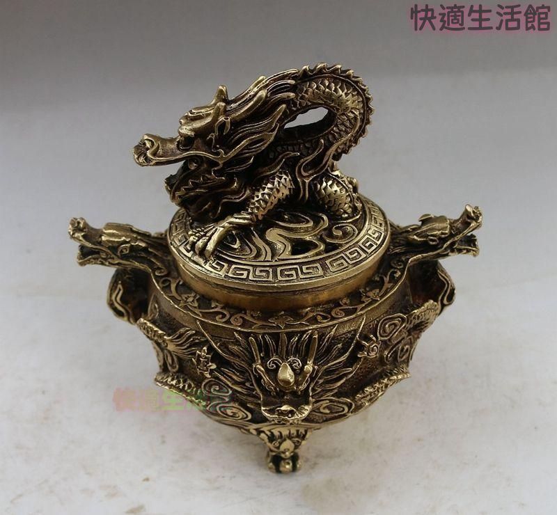 盤龍香炉薫る香炉 檀香炉 仏具 工芸品 置物zw519zw519