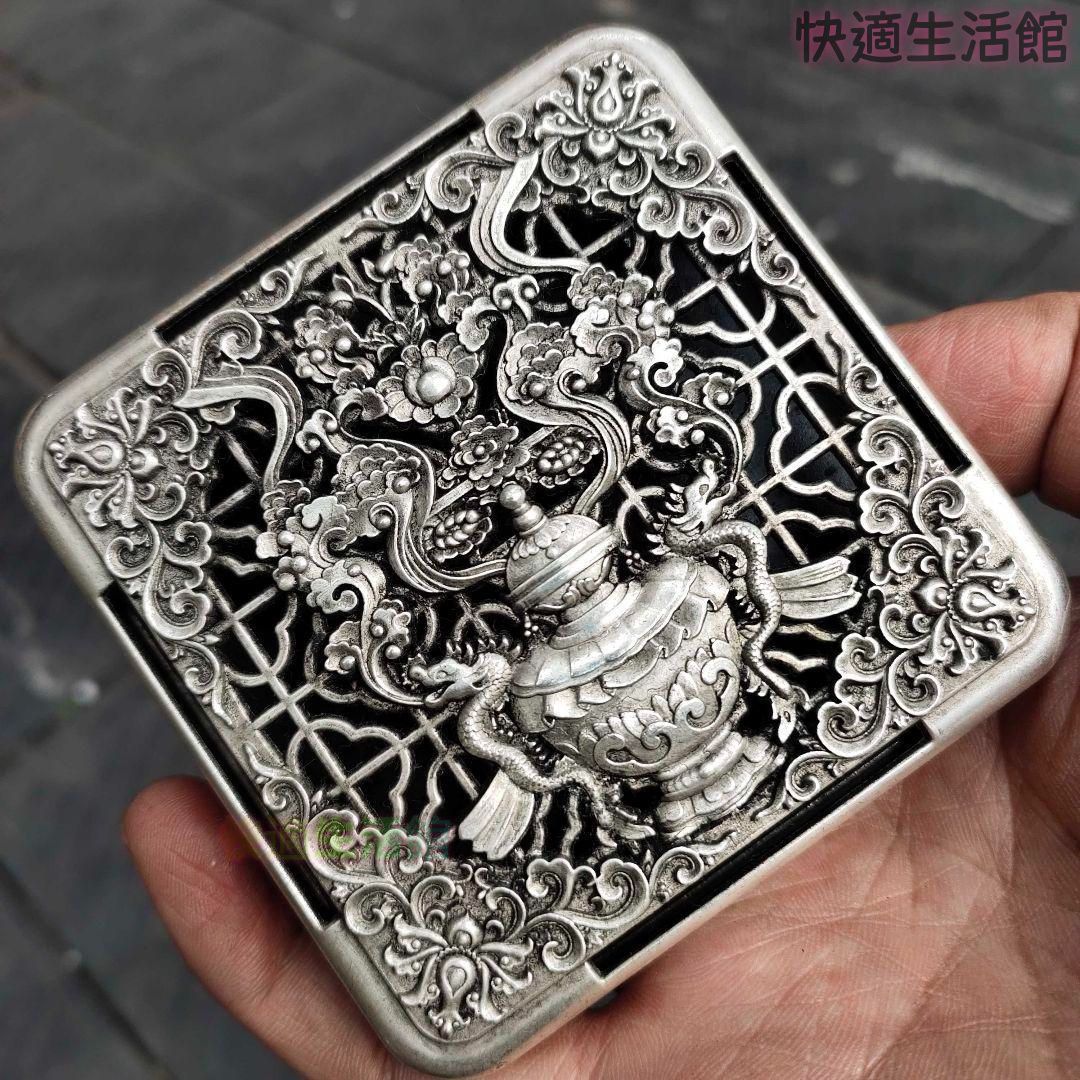 墨盒 香炉 銅製品 文房四宝 工芸品 置物ですzw519zw519