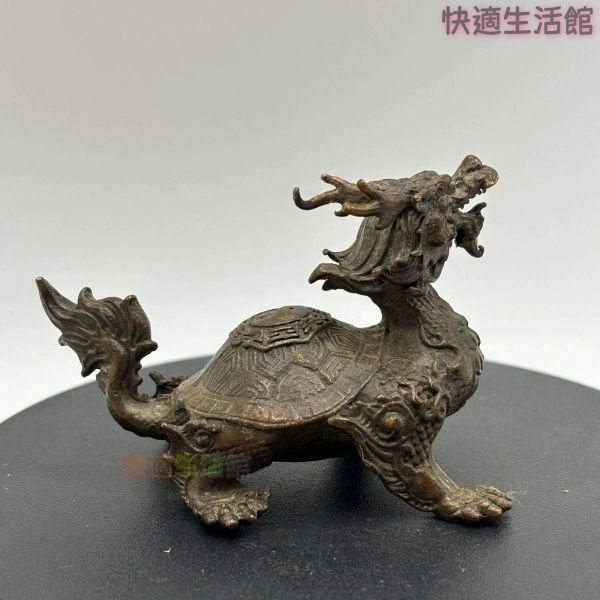 銅 細工 茶道具 香道具 蓋置 置物 竜亀 銅製zw519zw519