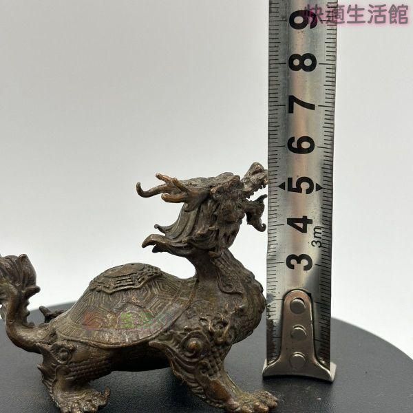 銅 細工 茶道具 香道具 蓋置 置物 竜亀 銅製zw519zw519
