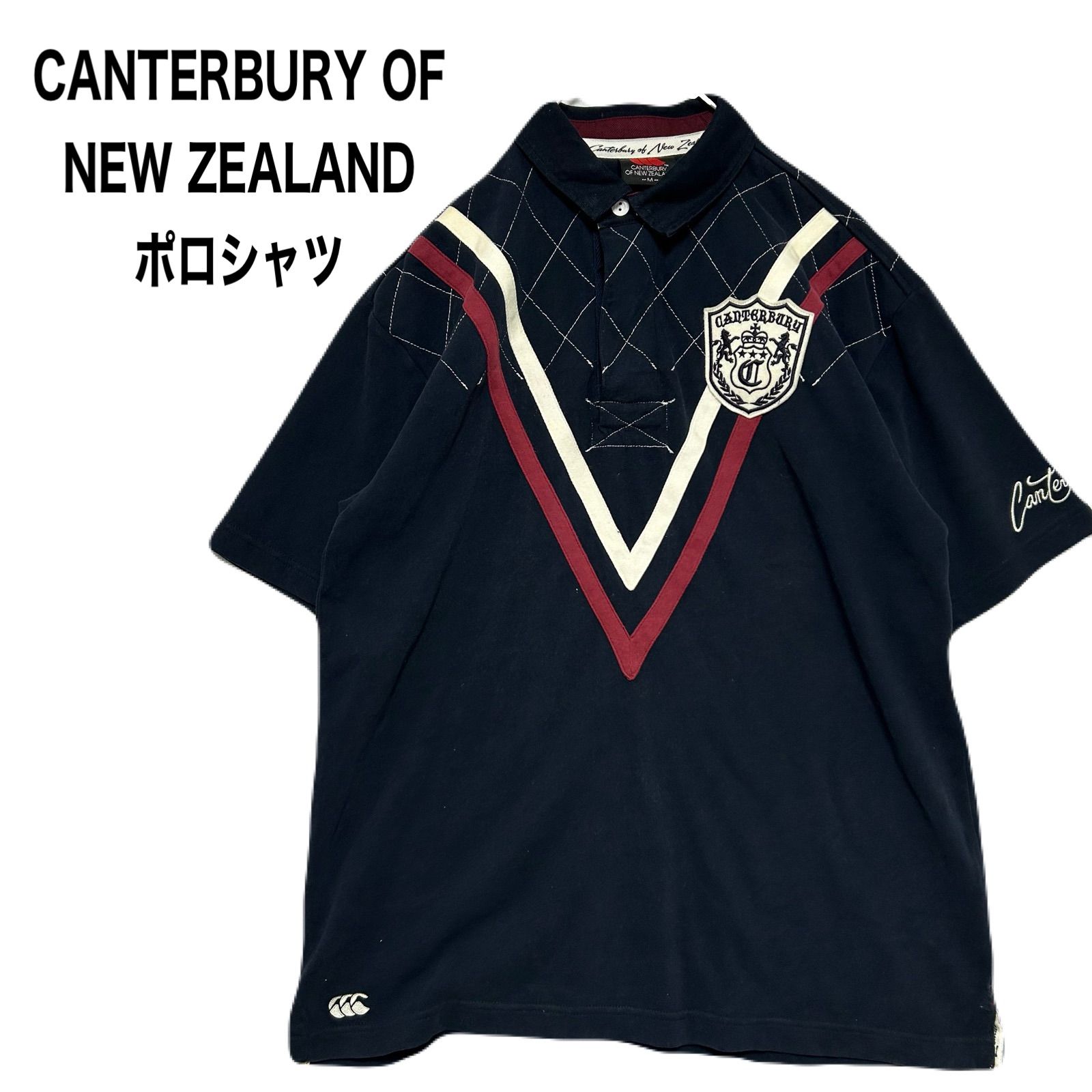 CANTERBURY OF NEW ZEALAND カンタベリー ポロシャツ キルティング V
