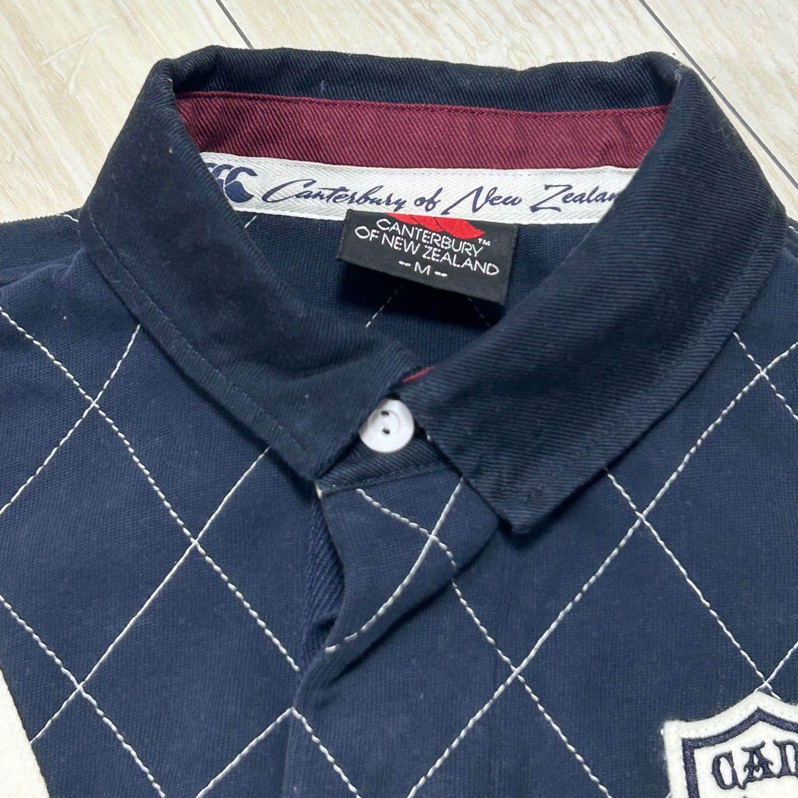 CANTERBURY OF NEW ZEALAND カンタベリー ポロシャツ キルティング V
