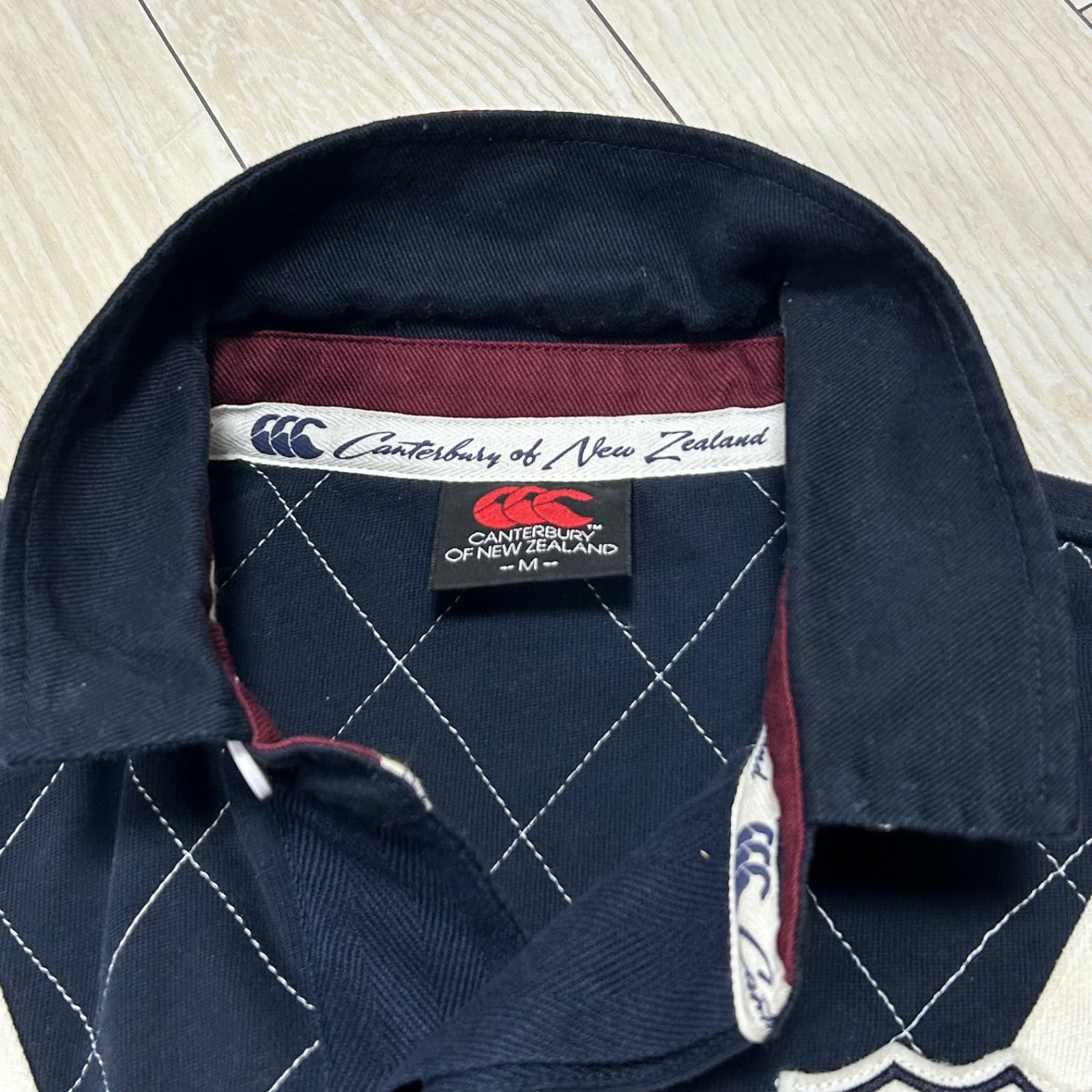 CANTERBURY OF NEW ZEALAND カンタベリー ポロシャツ キルティング V