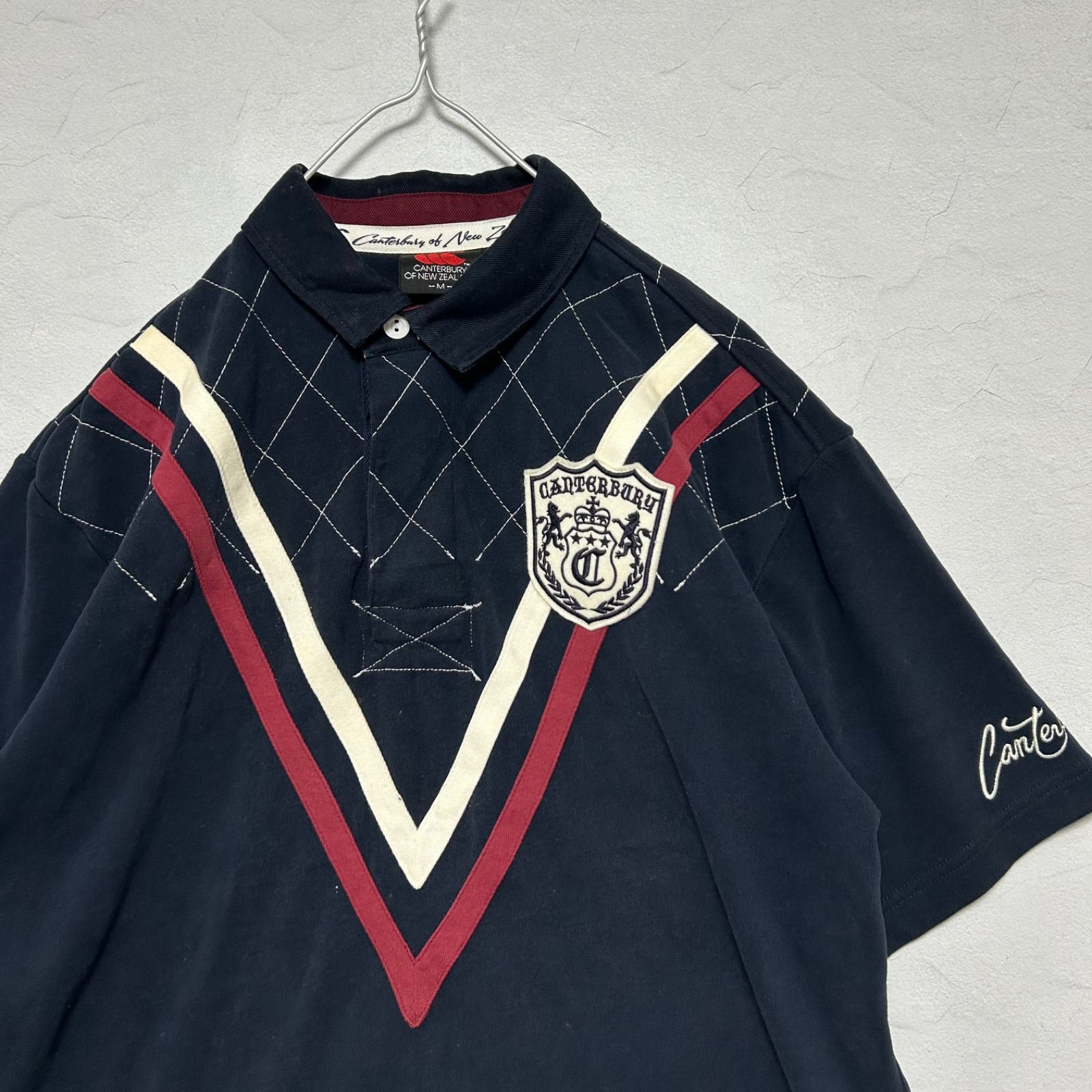 カンタベリーヴィンテージポロシャツ CANTERBURY OF NEW ZEALAND カンタベリー ポロシャツ キルティング V