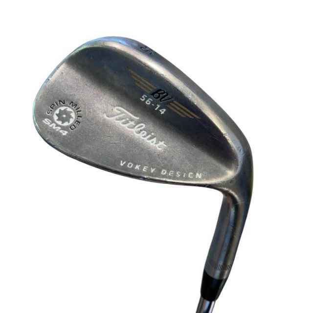 中古】 タイトリスト VOKEY SPIN MILLED SM4 ブラックニッケル 56°/14