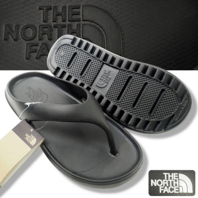 新品正規 ノースフェイス 海外限定 CAMPER'S FLIP クッション トング サンダル 27cm ブラック(BLK)