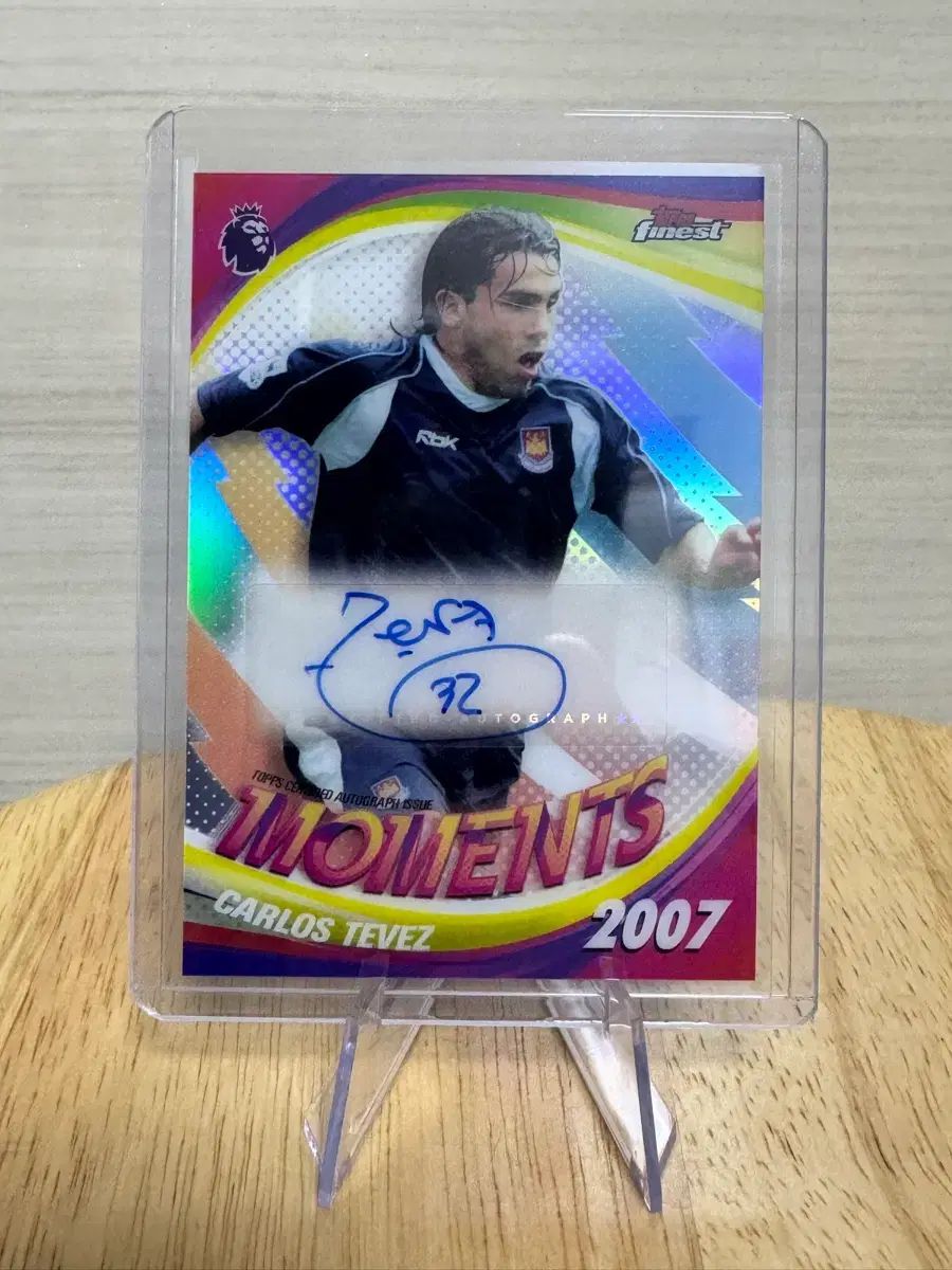 Topps Finest カルロス・テベス サイン IN カード 2007