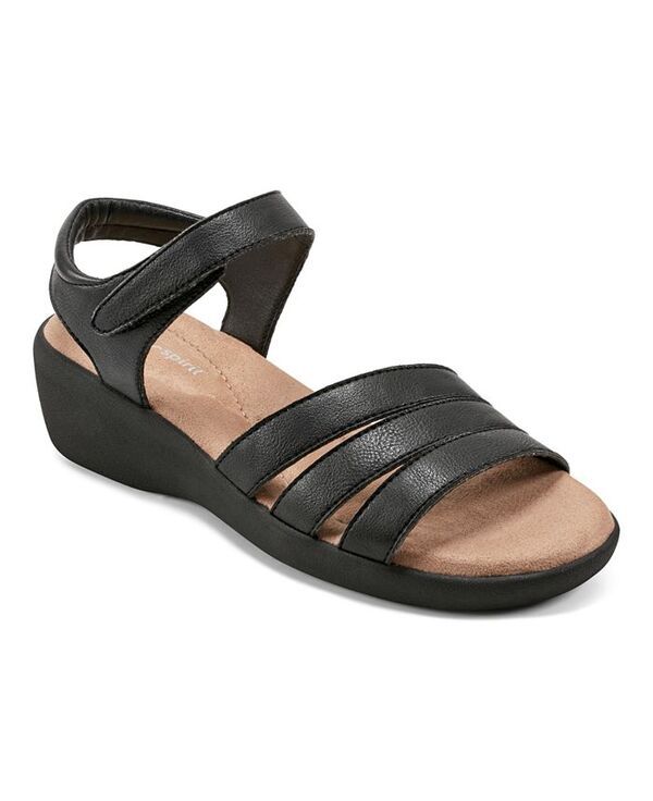 イージースピリット レディース シューズ サンダル Easy Spirit Womens Kenton Open Toe Strappy Casual Sandals Black ブラック