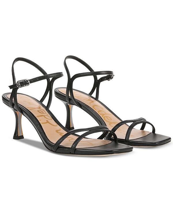サムエデルマン レディース シューズ サンダル Sam Edelman Womens Presley Strappy Dress Sandals Black Leather Leather ブラック
