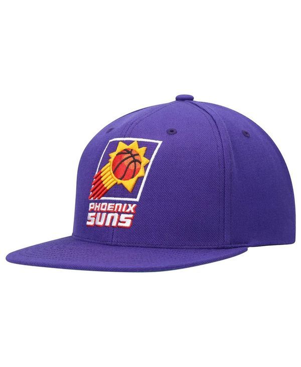 ミッチェルネス メンズ アクセサリー 帽子 Mitchell Ness Mens Purple Phoenix Suns Hardwood Classics Team Ground 20 Snapback Hat Purple パープル