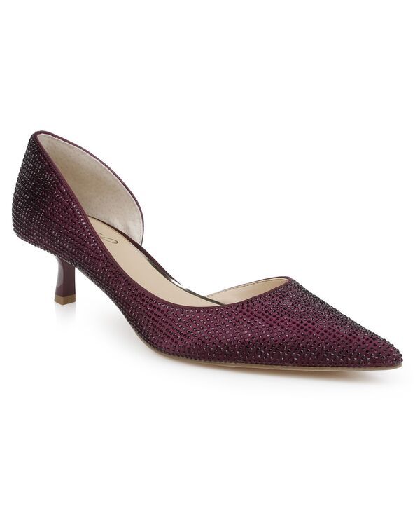 ジュウェルダグレイミシュカ レディース シューズ パンプス Tシャツ Jewel Badgley Mischka Womens Teegan Pointed Toe Pumps Bordeaux Satin