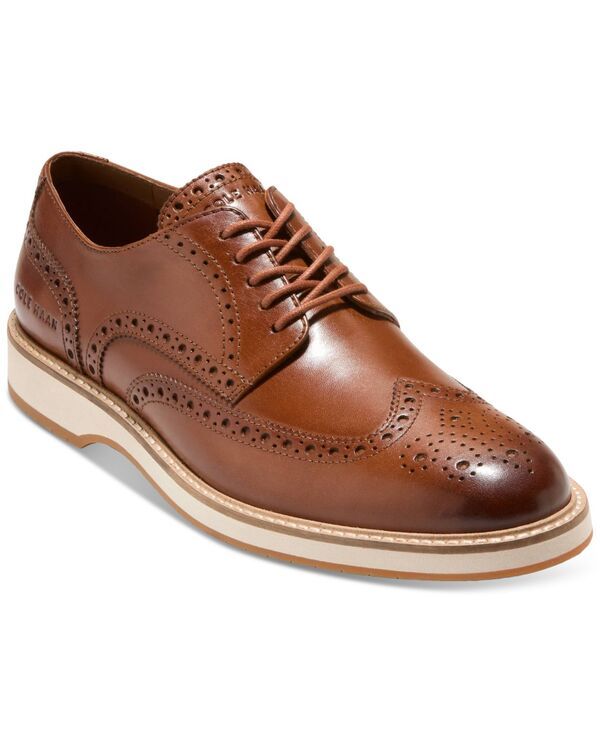 コールハーン メンズ シューズ オックスフォード ウィングチップ Cole Haan Mens Morse Grand Wingtip Oxford Shoes British Tan タン