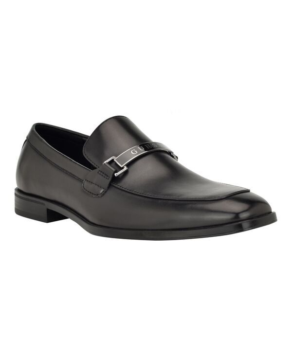 ゲス メンズ シューズ スリッポン・ローファー ローファー GUESS Mens Hisoko Square Toe Slip On Dress Loafers Black ブラック