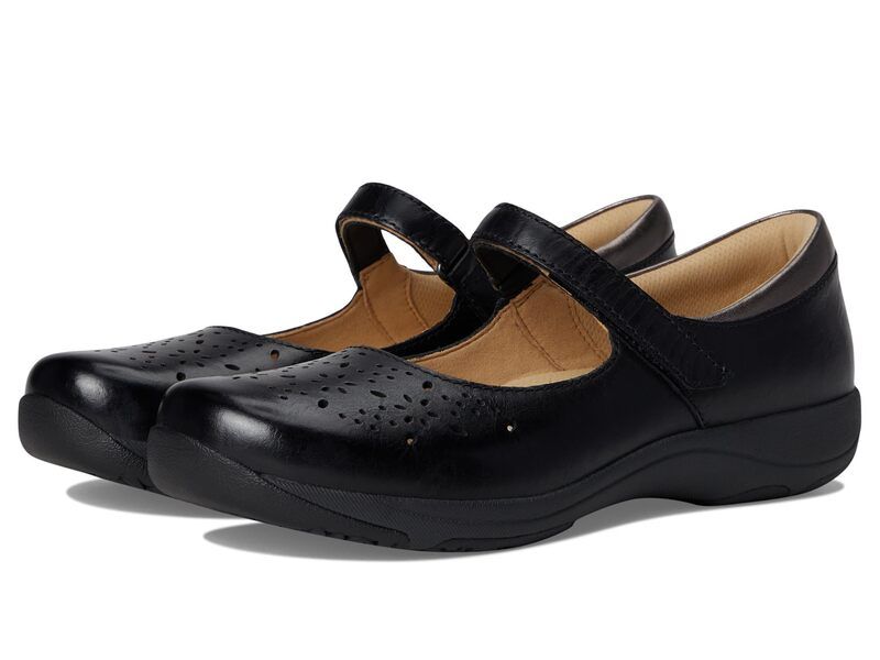 ダンスコ レディース シューズ ヒール Dansko Stacy Black Waxy Burn ブラック