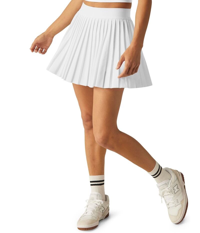 ビヨンドヨガ レディース ボトムス スカート ミニ Beyond Yoga If You Pleats Miniskirt True White ホワイト