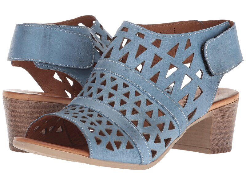 スプリングステップ レディース シューズ ヒール Spring Step Dorotha Blue ブルー