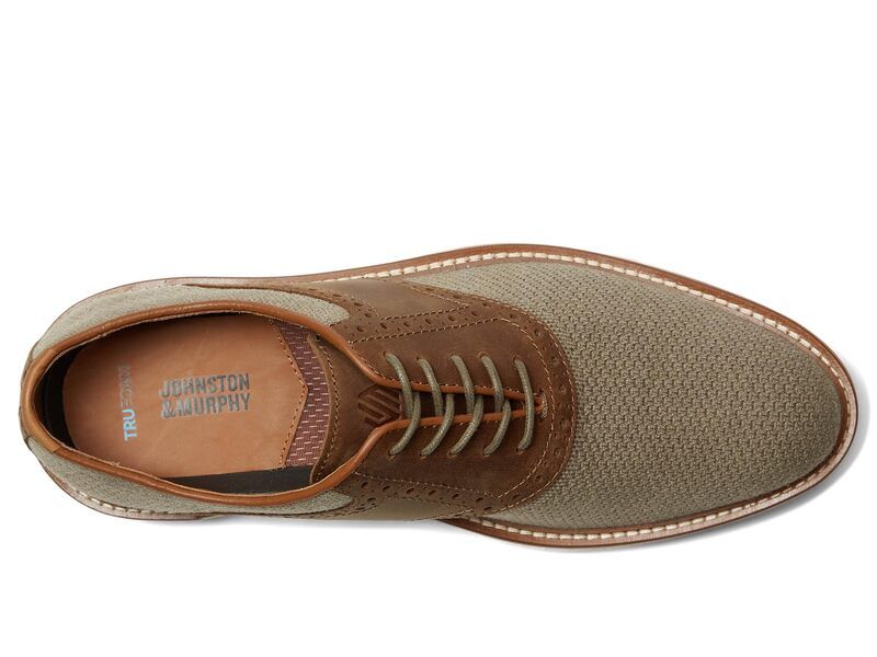 ジョンストンアンドマーフィー メンズ シューズ オックスフォード ニット Johnston Murphy Upton Knit Saddle Taupe KnitBrow トープ ジョンストンアンドマーフィー メンズ シューズ オックスフォード ニット Johnston Murphy Upton Knit Saddle Taupe KnitBrow トープ