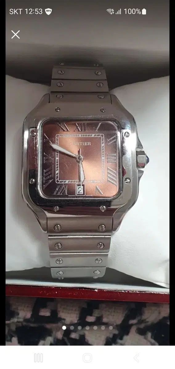 カルティエ サントス ラージ 39mm ブラウン