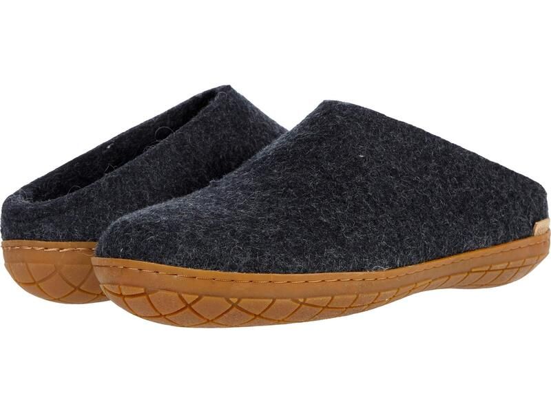 グリオプス メンズ シューズ サンダル ウール Glerups Wool SlipOn Rubber Outsole CharcoalHoney チャコール
