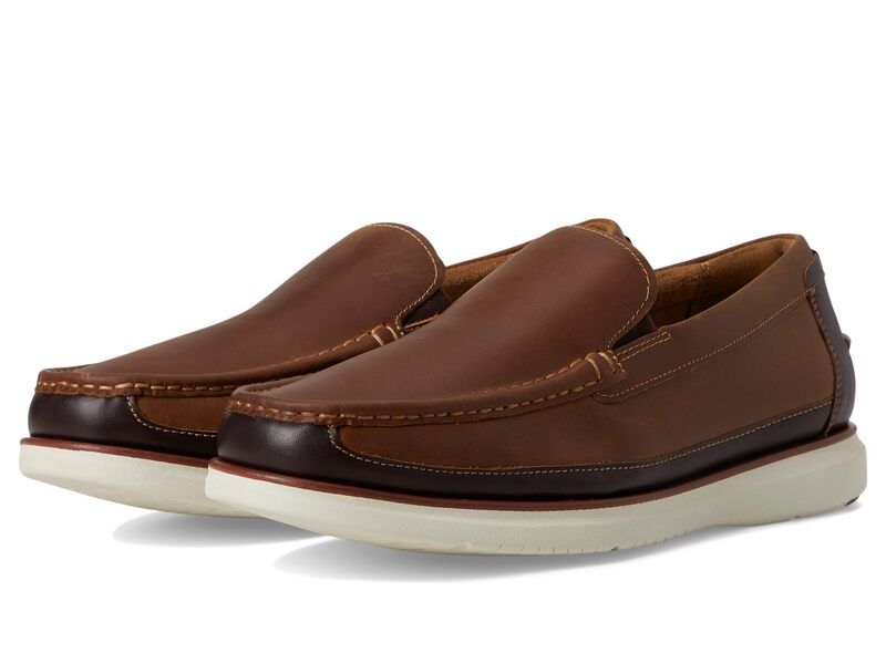 フローシャイム メンズ シューズ スリッポン・ローファー Florsheim Tropics Moc Toe Venetian SlipOn Brown Crazy Hor ブラウン