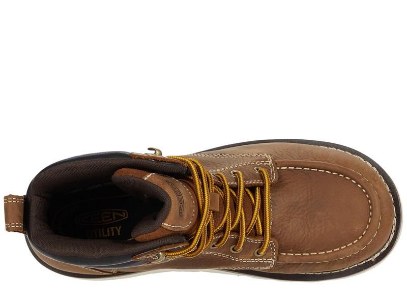 キーン メンズ シューズ ブーツ・レインブーツ KEEN Utility Cincinnati 6 Waterproof Soft Toe BelgianSandshe